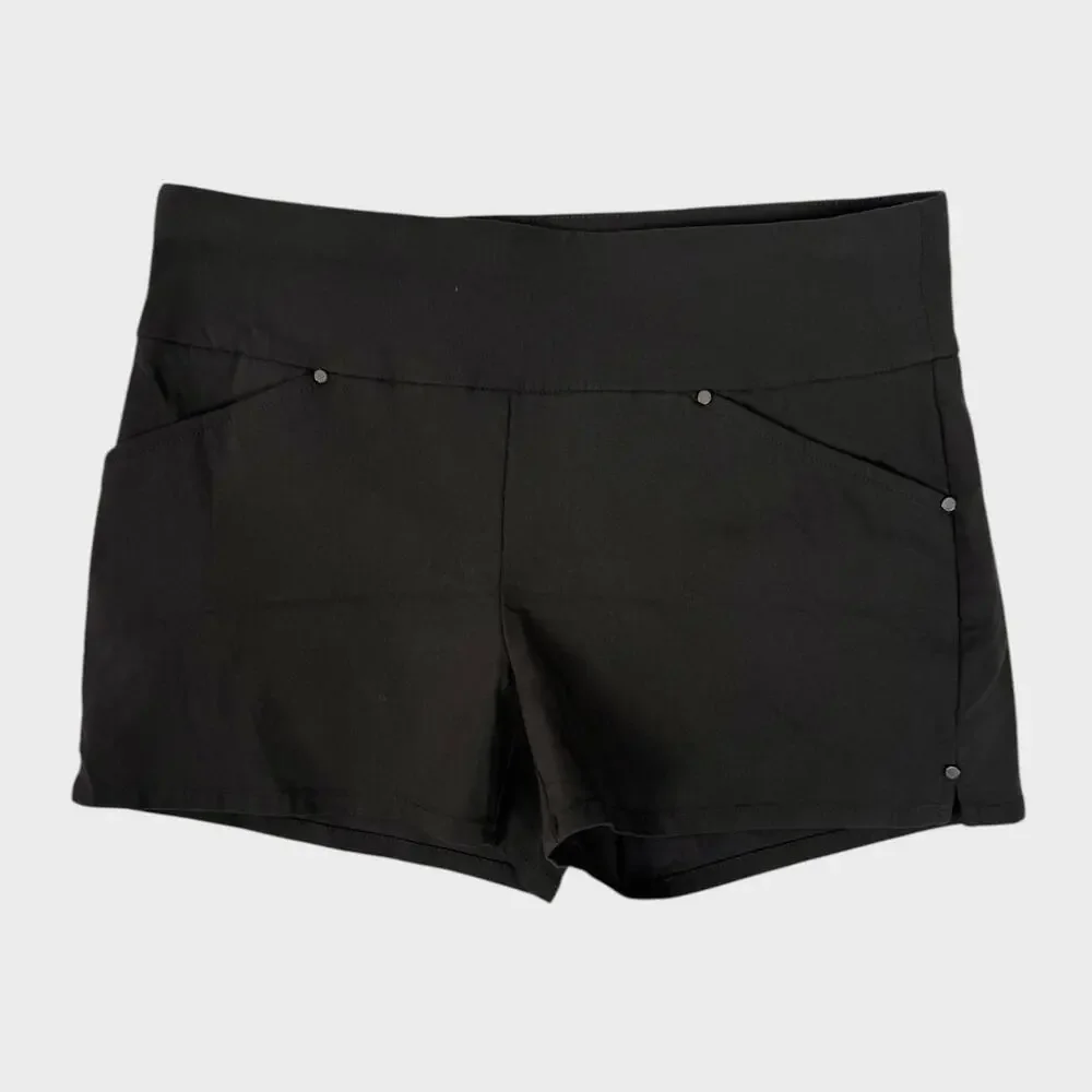 INC International Concepts Size 2 Shorts Black Rayon Nylon Spandex